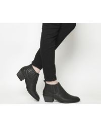 women's low cut black boots
