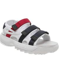 fila logo sandals