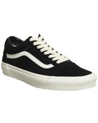 Lyst Vans Old Skool Trainers In Black For Men Men S Black Old Skool Trainers