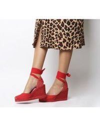 office marmalade espadrille wedges
