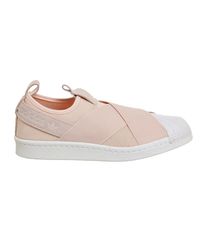 adidas Rubber Superstar Slip On in Pink 