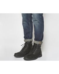 Timberland Leather Mens Slim 6 Inch Boots in Black for Men - Lyst