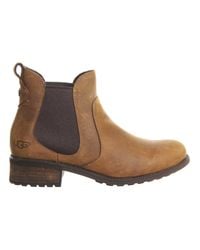 UGG Leather Bonham Chelsea Boots in Chestnut (Brown) - Lyst