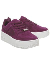purple suede air force ones