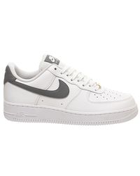 air force 1 07 trainers white cool grey metallic gold