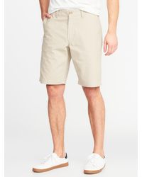 Old Navy Cotton Lived In Khaki Shorts In Natural For Men Lyst