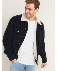 dark blue sherpa jacket