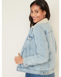 sherpa lined trucker jacket womens