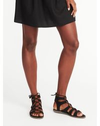 navy gladiator heels