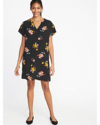 crepe shift dress old navy