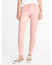 mid rise raw edge rockstar jeans