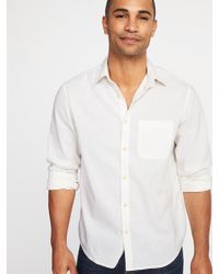 old navy white linen shirt