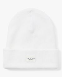 Rag Bone Wool Addison Beanie In Ivory White Lyst