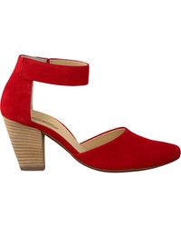 Paul Green Rubber Rode Pumps 3323 in het Rood - Lyst