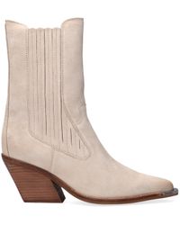 Bronx Enkellaarsjes Low-kole 34159 in het Naturel - Lyst