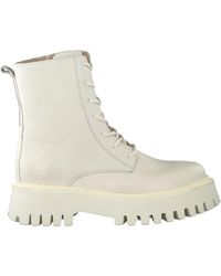 Bronx Witte Veterboots Groov-y 47283 in het Wit - Lyst