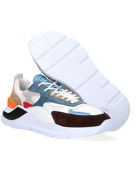 Bruine sneakers van suède - Dames | MANFIELD