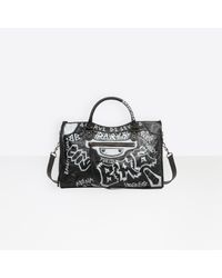 Balenciaga Black Classic City Graffiti