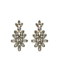 Oscar de la Renta | Black Swarovski Crystal Navette Drop Earrings | Lyst