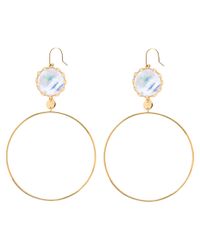 Lana Jewelry | Metallic Blanca Mother Of Pearl Earrings | Lyst