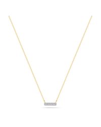 Dana Rebecca | Yellow Sylvie White Diamond Bar | Lyst