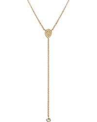 EF Collection | Yellow Diamond Tear Drop Necklace | Lyst