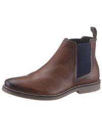 Bugatti Chelsea-boots Vando in het Bruin voor heren - Lyst