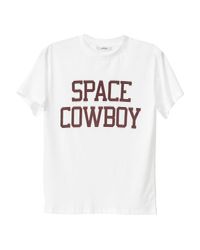 Ganni Cotton Space Cowboy T Shirt Bright White - Lyst
