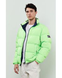 Tommy Hilfiger Denim Reversible Puffer Jacket in Neon Green (Green) for Men  - Lyst