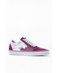 vans flame purple