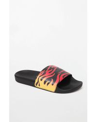 vans flame slides