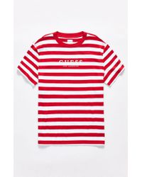 guess red shirt