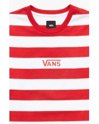 vans t shirt white red