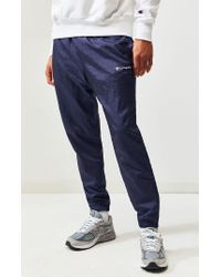 Champion Synthetic Warm Up Nylon Track Pants in Navy (Blue) for Men - Lyst