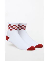 vans red checkered socks