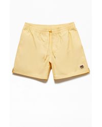 Vans yellow primary volley shorts Clearance