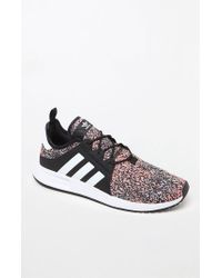 adidas x_ plr knit white & black shoes