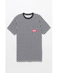 black and white vans checkered shirt