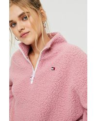 tommy hilfiger sherpa pullover