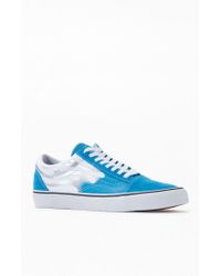 neon blue vans