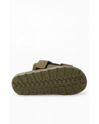 olive green kappa slides