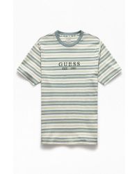 Guess Est. 1981 Logo T-shirt in Blue for Men - Lyst