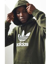olive green adidas hoodie mens