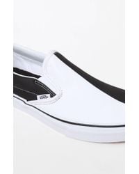 vans mega checker slip on