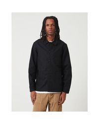 Le Laboureur Black Work Jacket (linen) for men