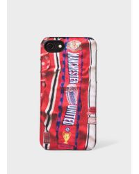 Paul Smith Manchester United Vintage Scarf Print Leather Iphone 6 6s 7 8 Case Lyst