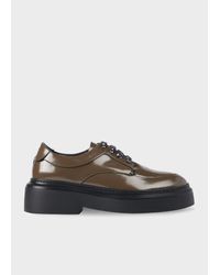 paul-smith-Brown-Taupe-Leather