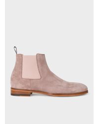 mens pink chelsea boots