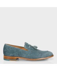 Paul Smith | Multicolor Men's Ash Blue Suede 'conway' Tasseled Loafers for Men | Lyst