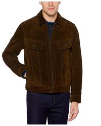perry ellis portfolio leather jacket